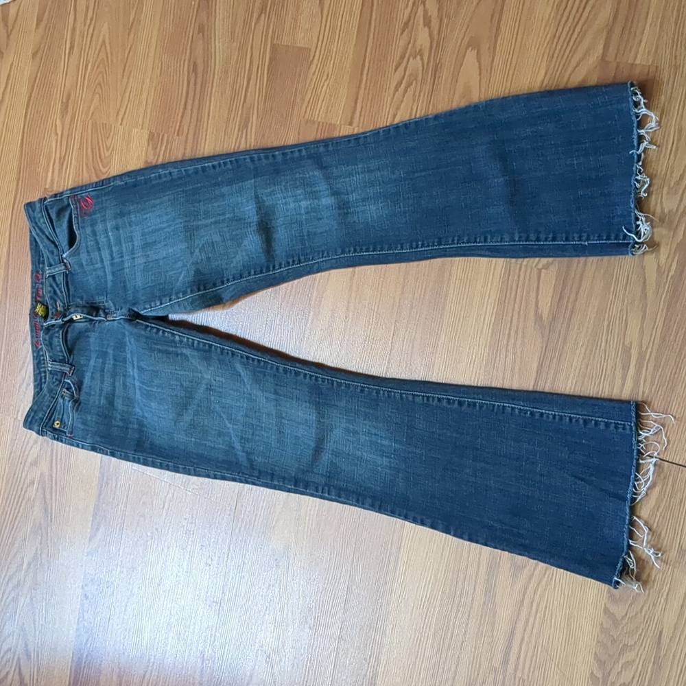 Y2K G-Unit Raw Hem Boot Cut Jeans